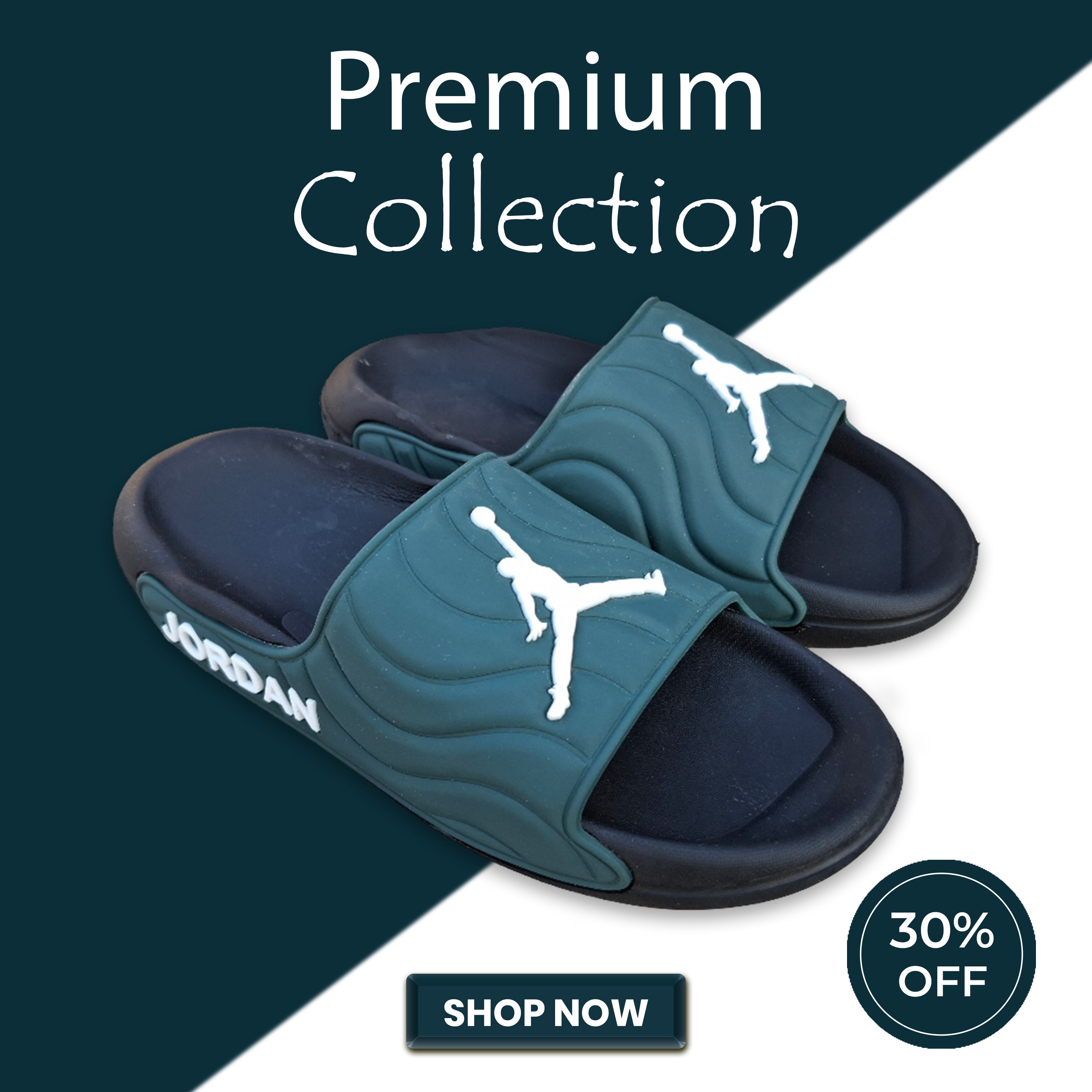 Premium Mediated  imported slippers Green-U21 ( Made in Jordan)