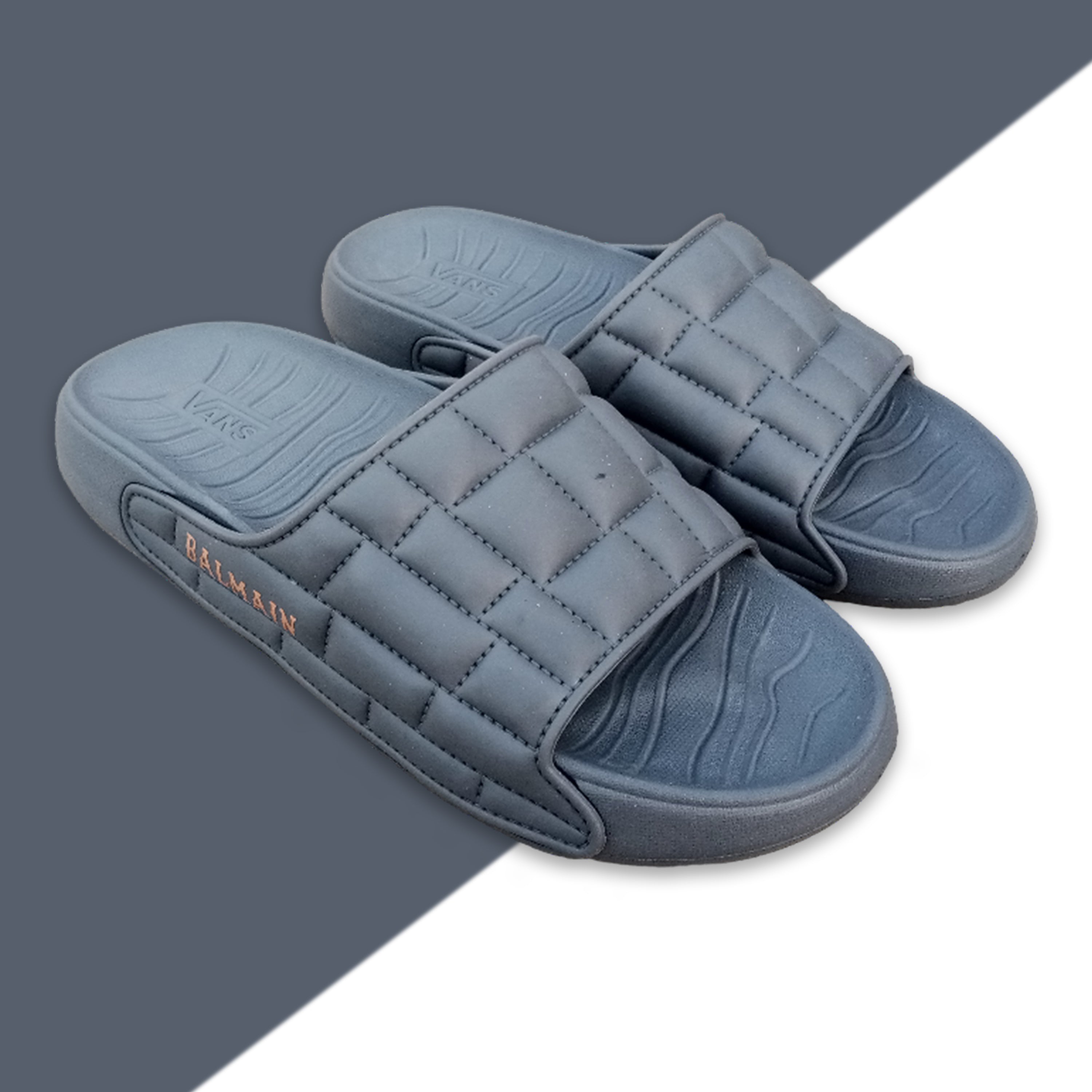 summer feast Grey Medicated slippers -097