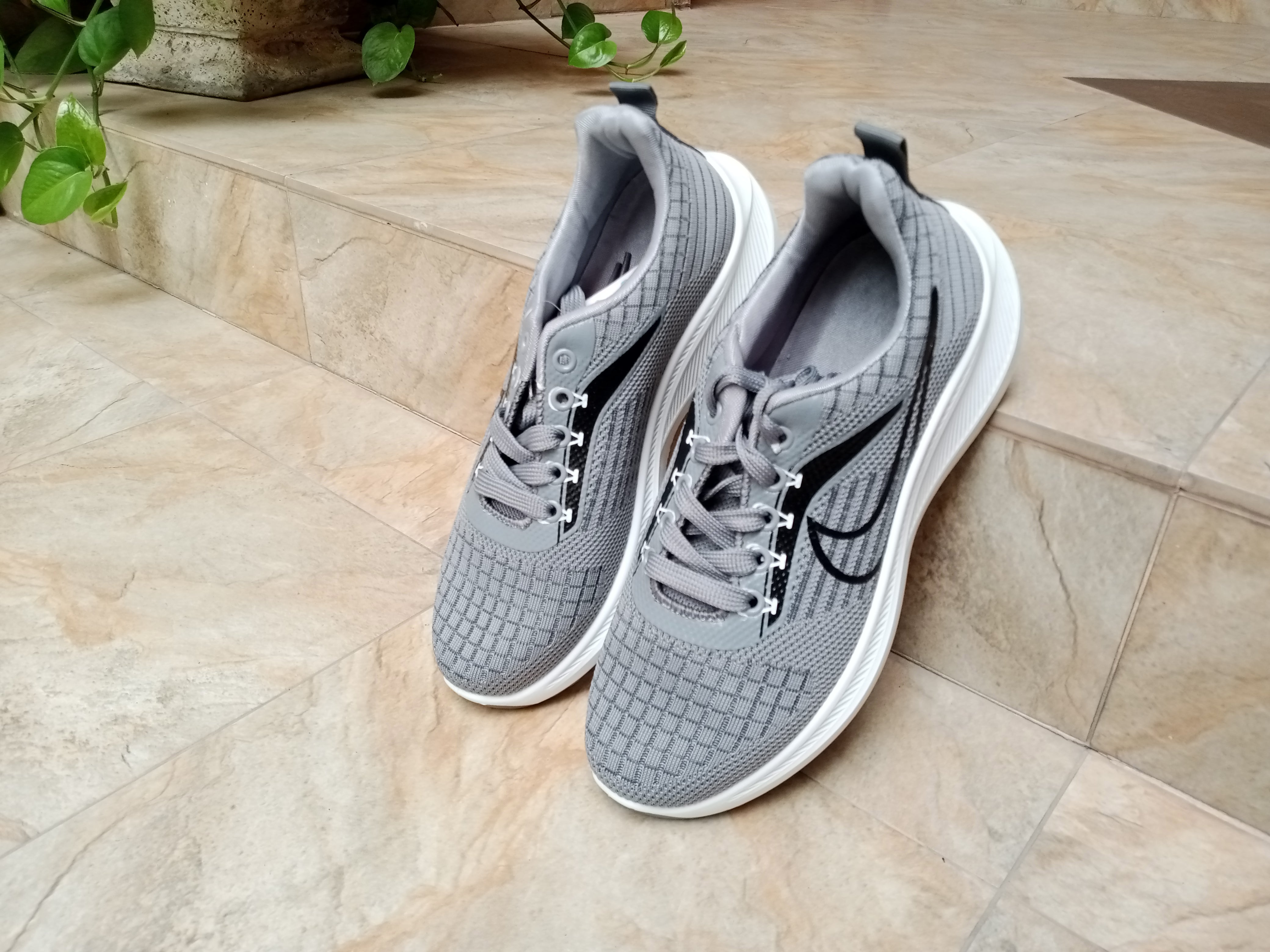 Nk Premium Quality Shoes Grey-1047(Made in Vietnam)