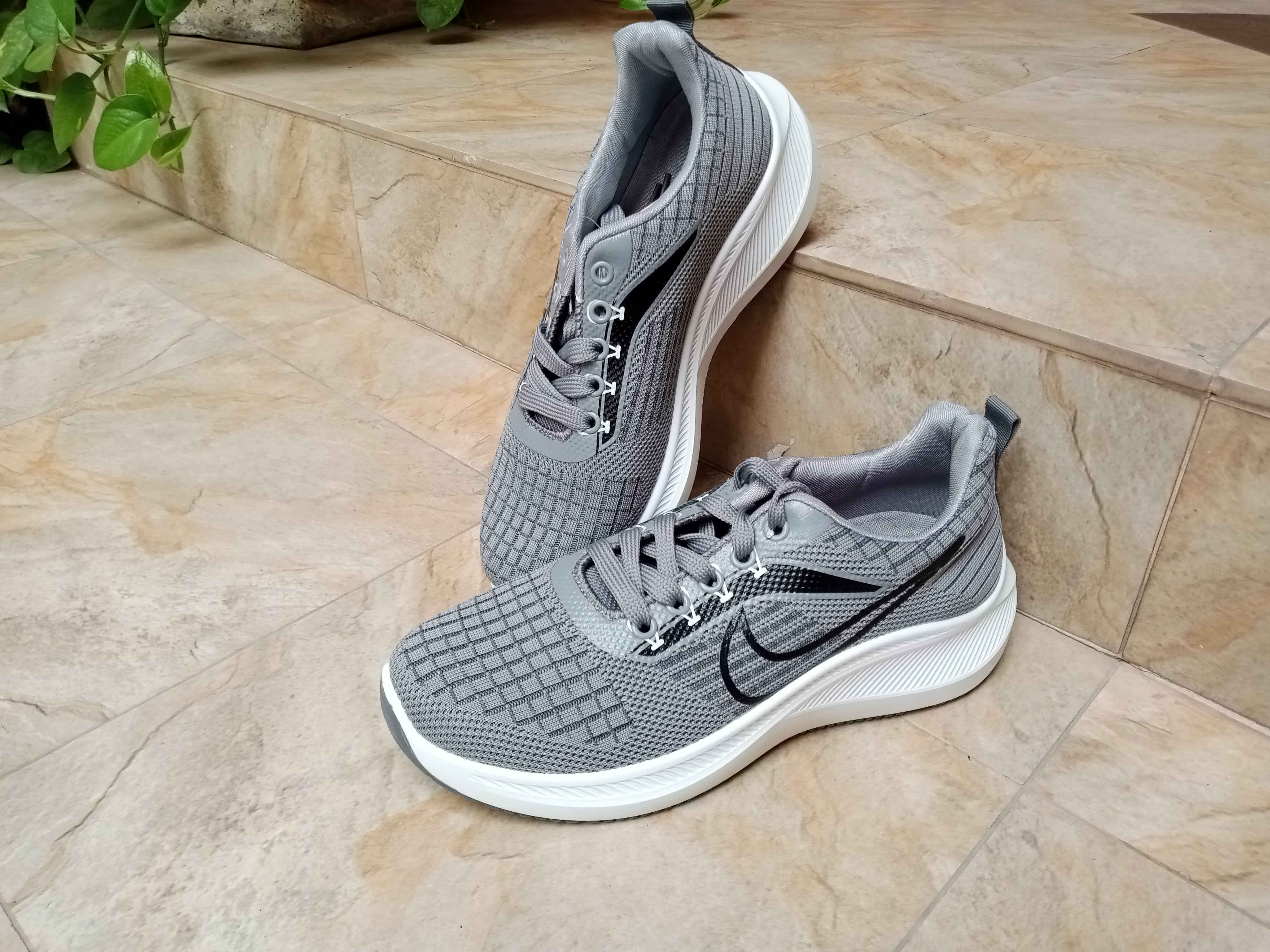 Nk Premium Quality Shoes Grey-1047(Made in Vietnam)