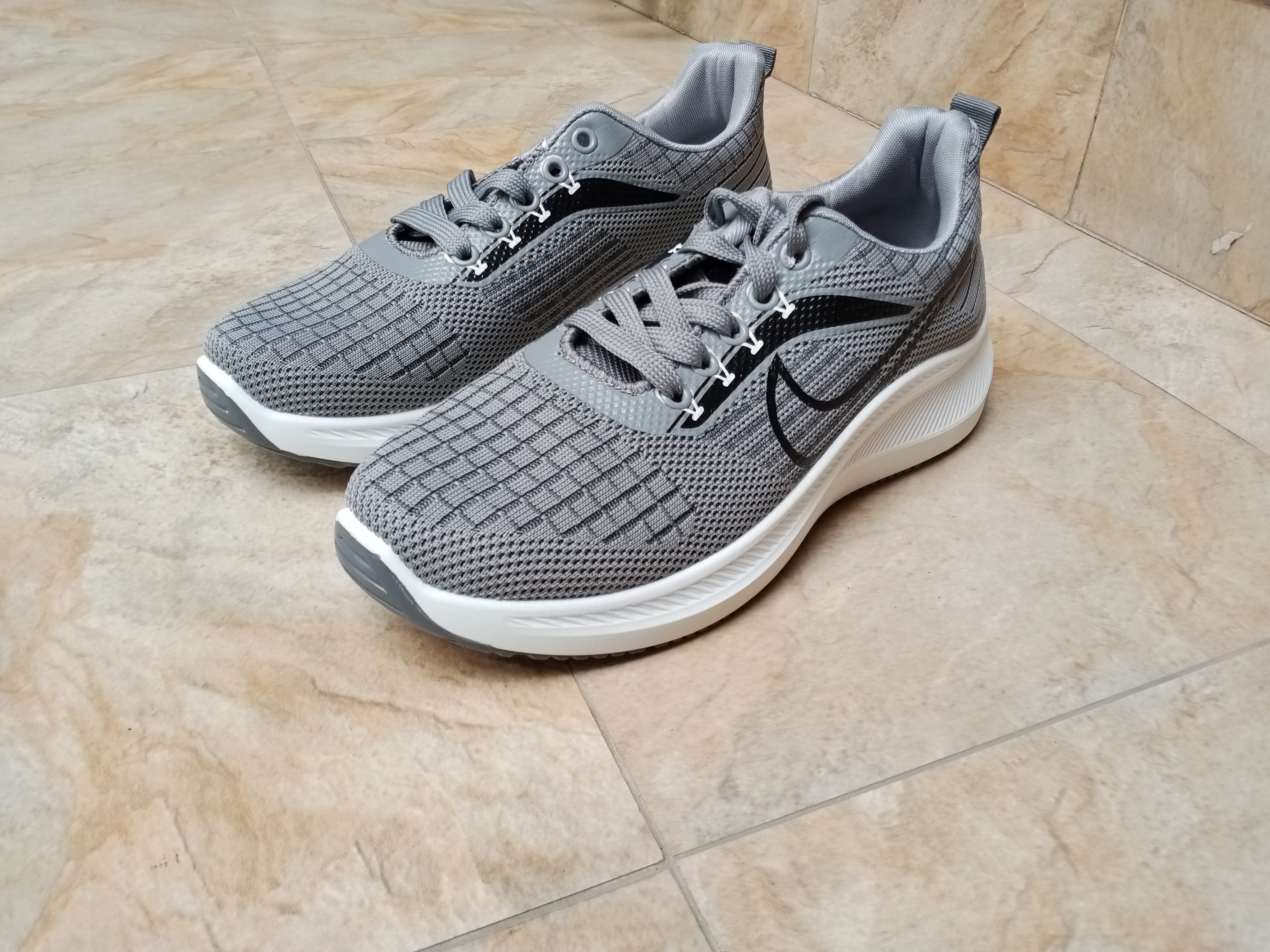 Nk Premium Quality Shoes Grey-1047(Made in Vietnam)