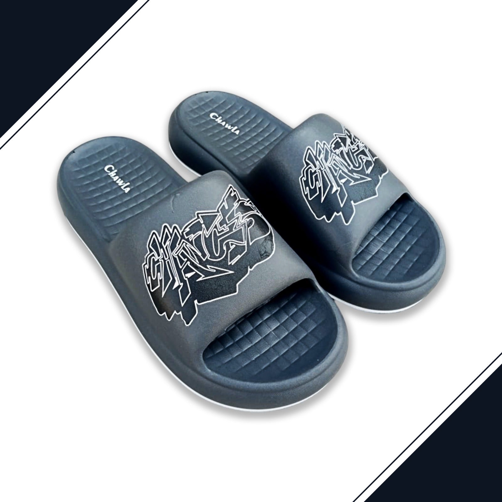 Premium Medicated Slippers Grey 1705