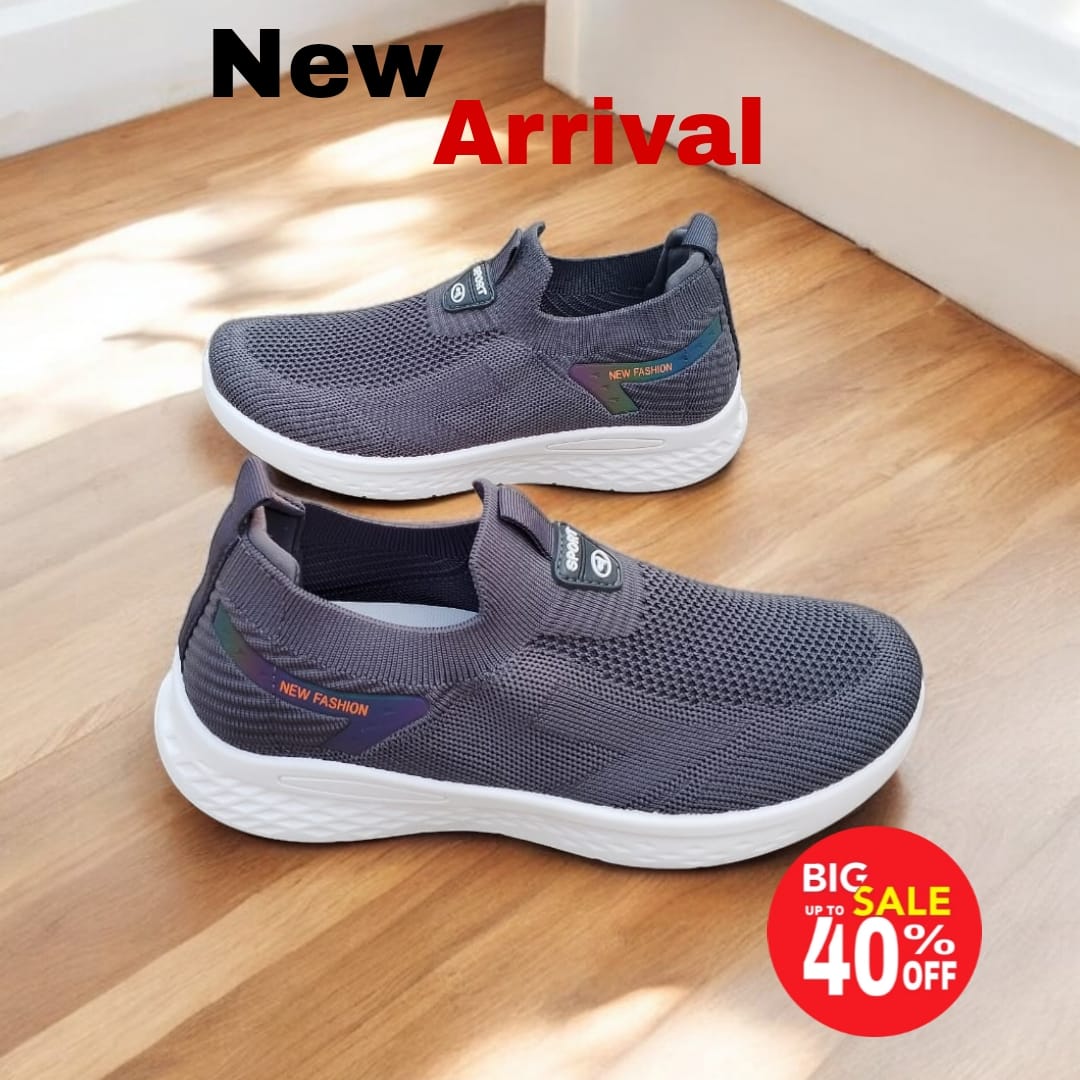 Imported S sports Shoes Grey-0098( Made in Malaysia)