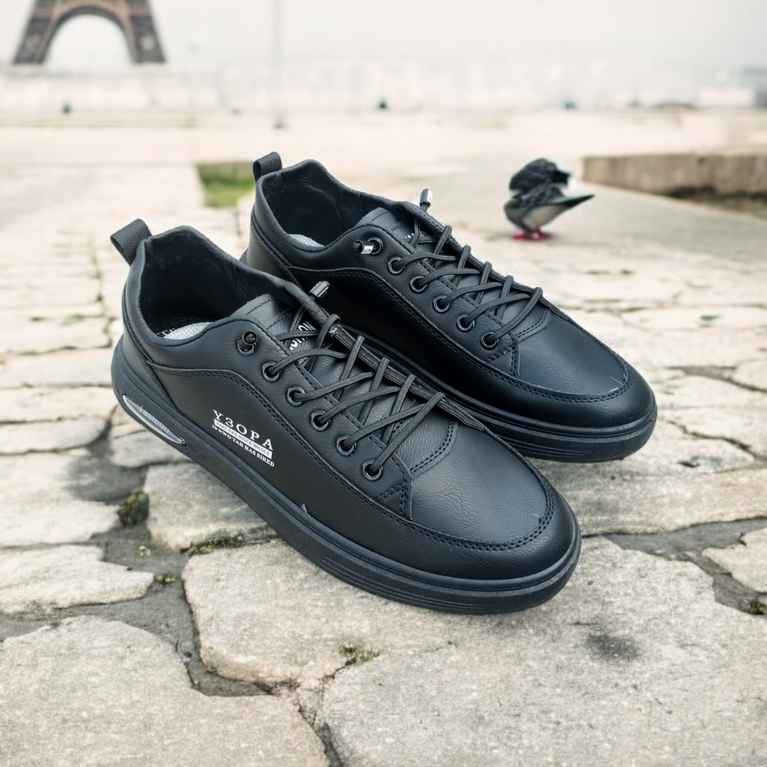 Premium Imported Black sneakers-C215(Made in Vietnam)