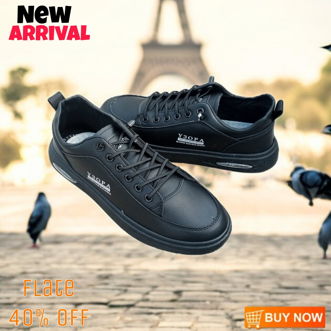 Premium Imported Black sneakers-C215(Made in Vietnam)